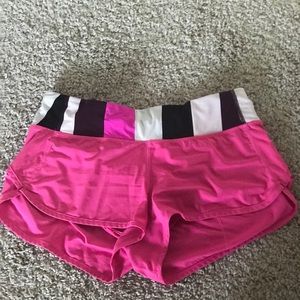 Lululemon Size 6 Speed Shorts Pink